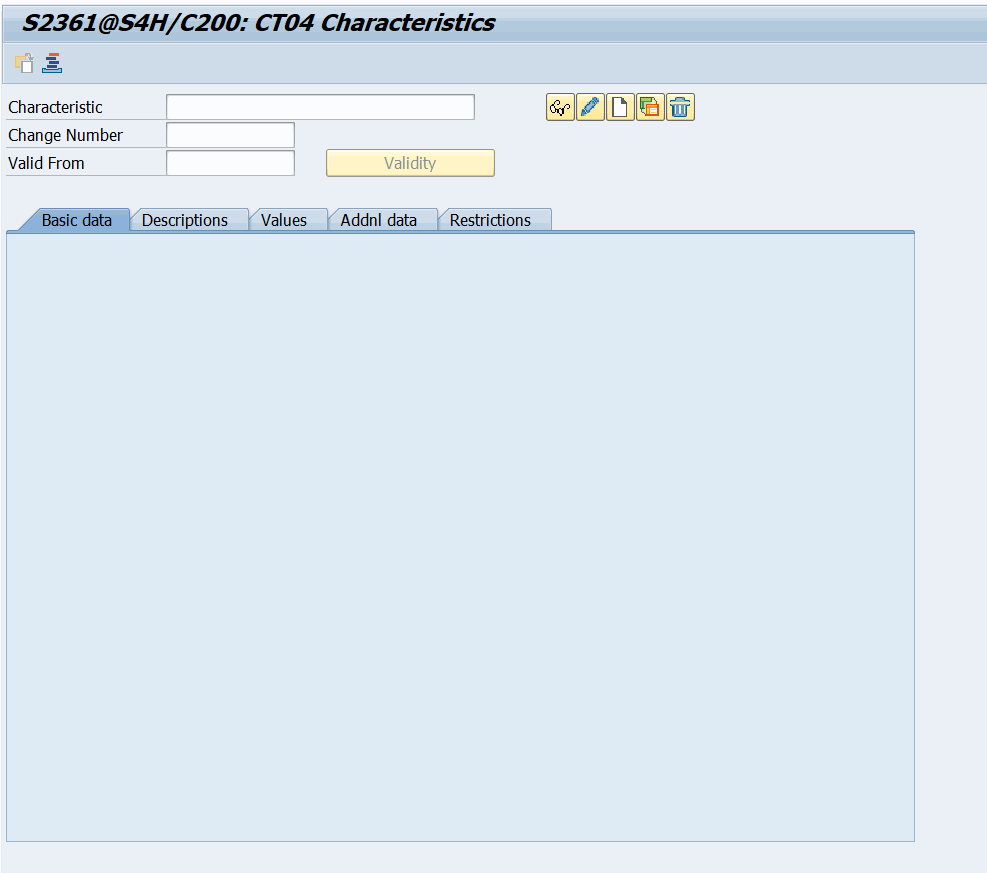 Creating a CHAR characteristic in CT04