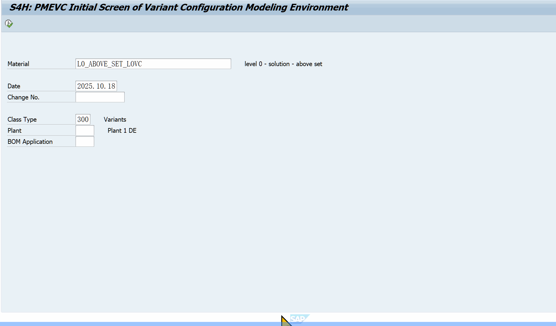 Constraint with value restriction in PMEVC